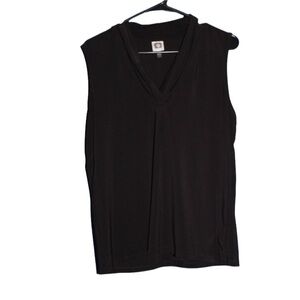 Black Anne Klein large sleeveless blouse